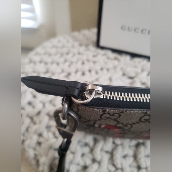 Gucci Supreme King Snake Zip Pouch  Wallet - Picture 6 of 7